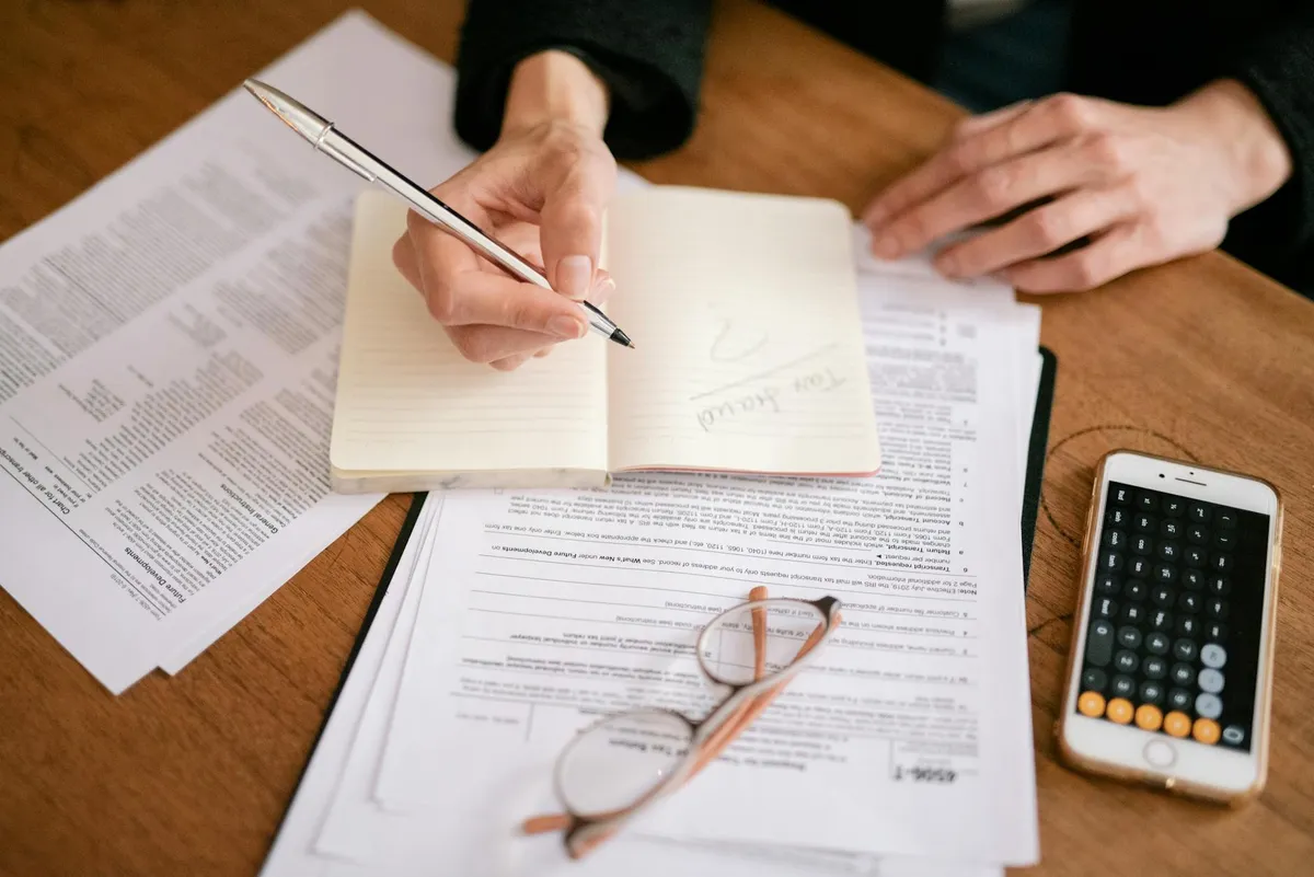 Tax documents and financial planning